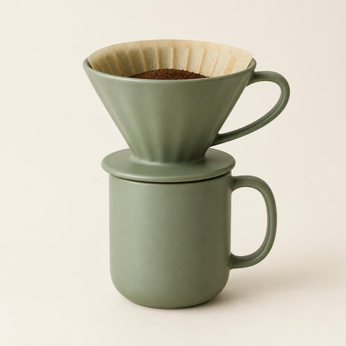 Sage ceramic pour-over set