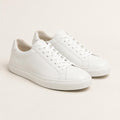 White leather sneakers