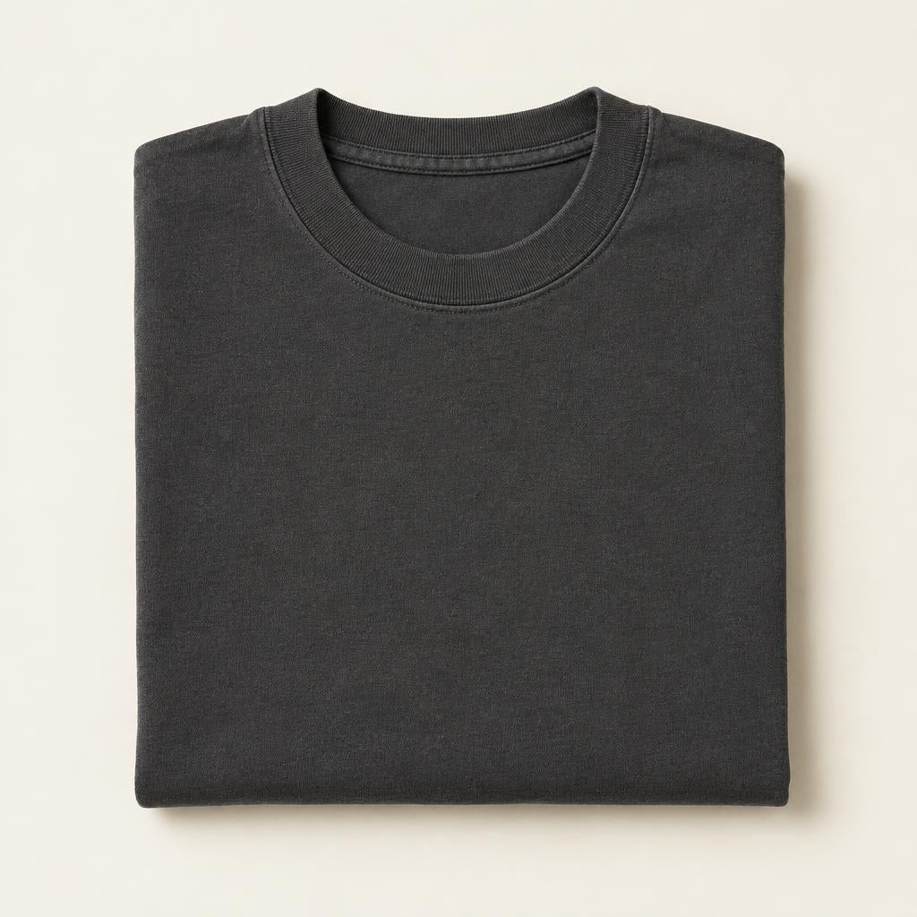 Charcoal crew tee