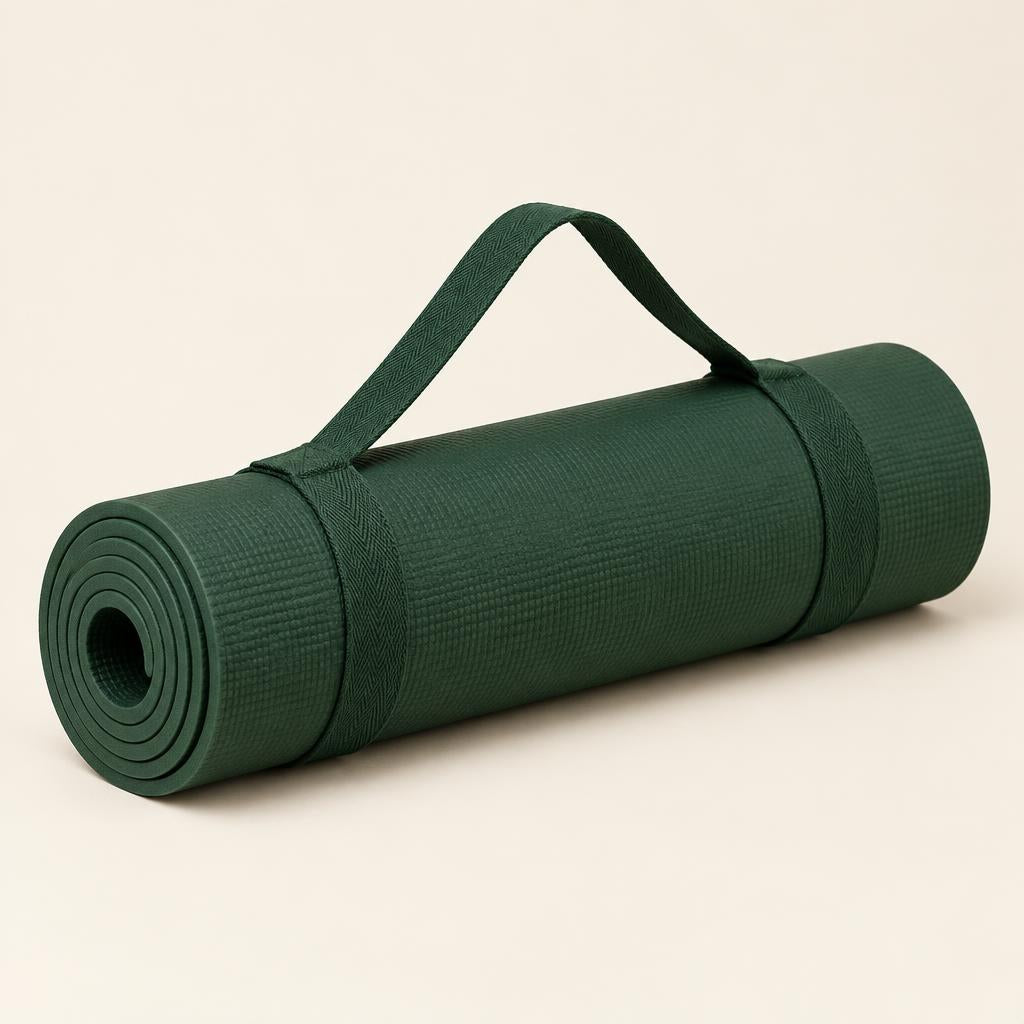 Green yoga mat